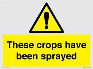 These crops have been sprayed